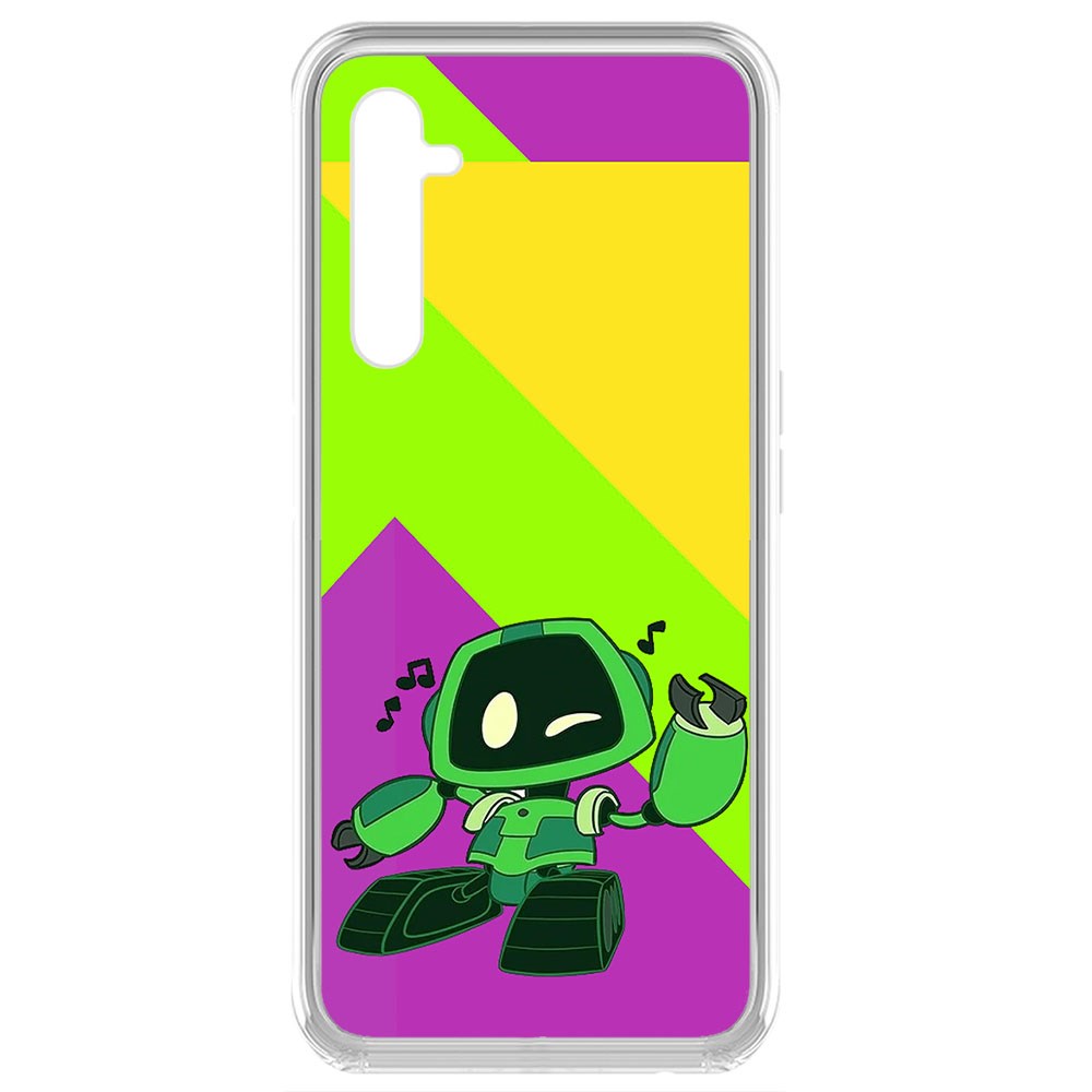 

Чехол-накладка Krutoff Clear Case Хаги Ваги - Буги-бот для Realme 6 Pro