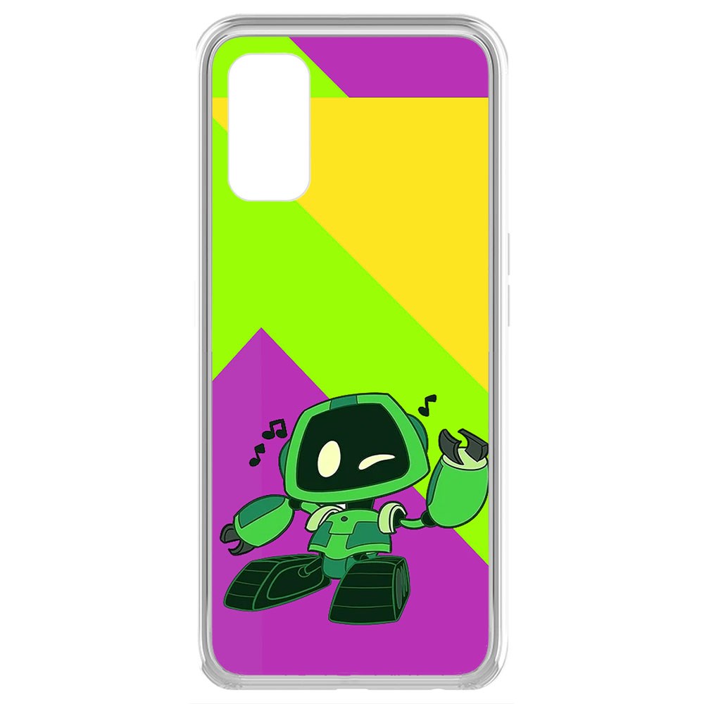 

Чехол-накладка Krutoff Clear Case Хаги Ваги - Буги-бот для Realme 7 Pro