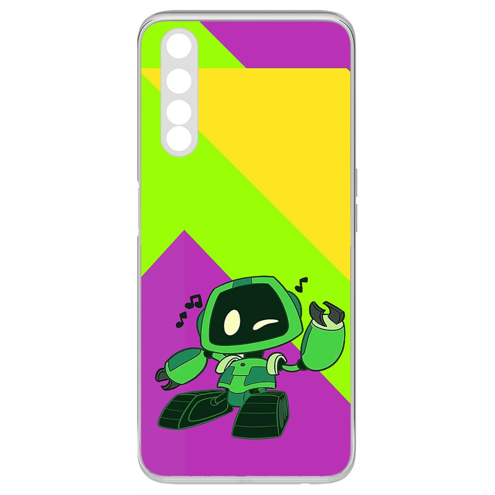 

Чехол-накладка Krutoff Clear Case Хаги Ваги - Буги-бот для Realme 6