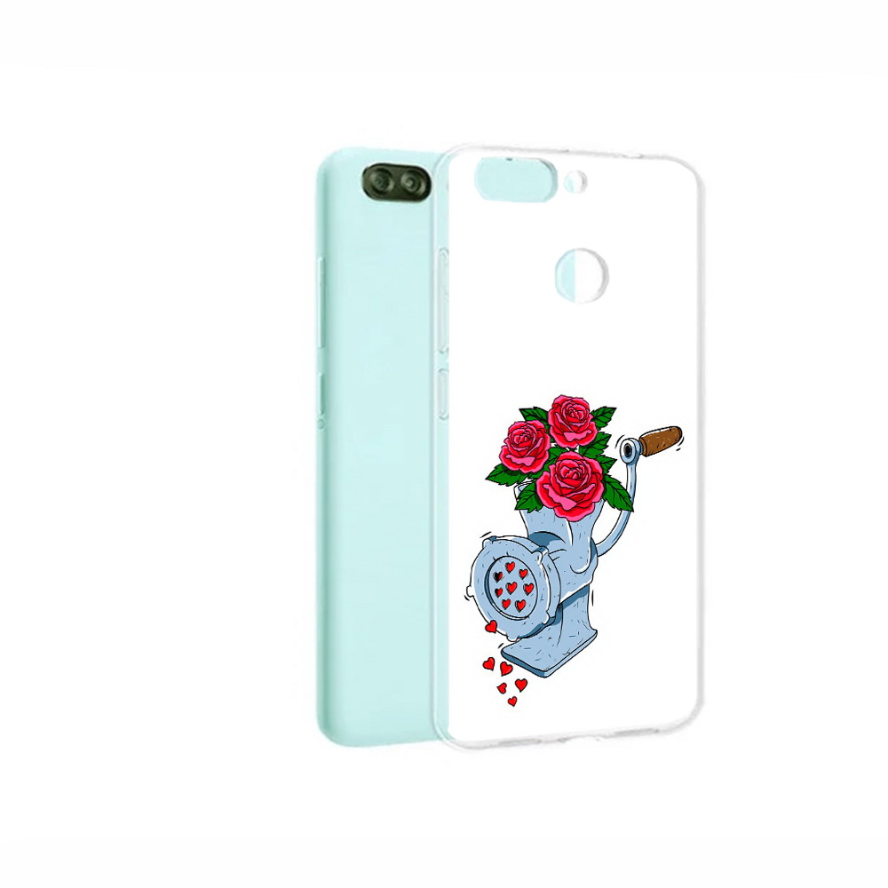 

Чехол MyPads Tocco для ZTE Blade V9 Vita Цветочные сердца (PT136572.445.199), Прозрачный, Tocco
