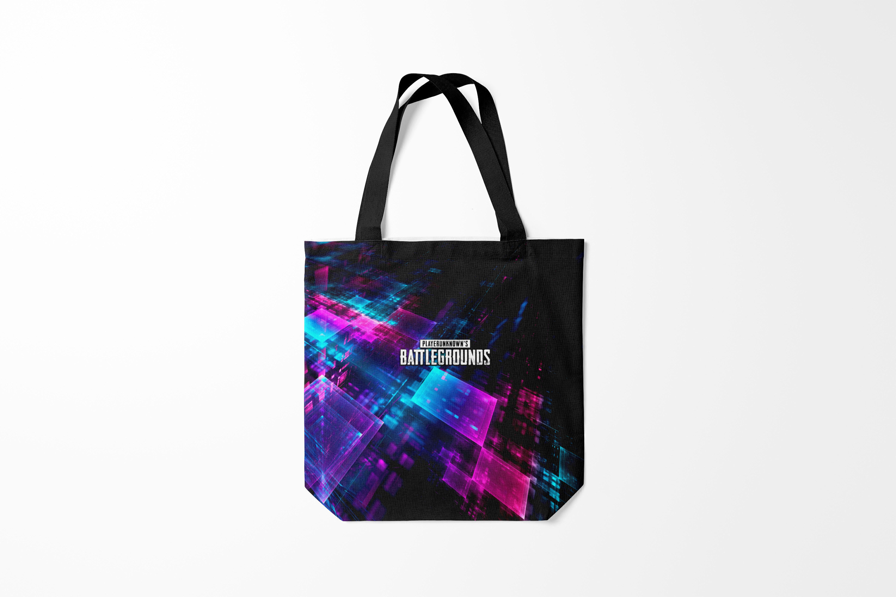 

Сумка шoппер унисекс Burnettie PUBG Neon, черный, PUBG Neon