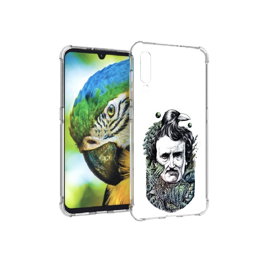 

Чехол MyPads Tocco для Xiaomi Mi 9 Эдгар Аллан с вороном (PT126035.255.203), Прозрачный, Tocco