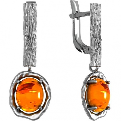 

Серьги из серебра с янтарем ПРИВОЛЖСКИЙ ЮВЕЛИР 391639-YN, 391639-YN