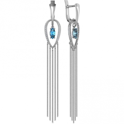 

Серьги из серебра с фианитом ПРИВОЛЖСКИЙ ЮВЕЛИР 391600-FA11FA15, 391600-FA11FA15