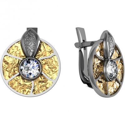 

Серьги из серебра ПРИВОЛЖСКИЙ ЮВЕЛИР 397539-GH, горный хрусталь, 397539-GH