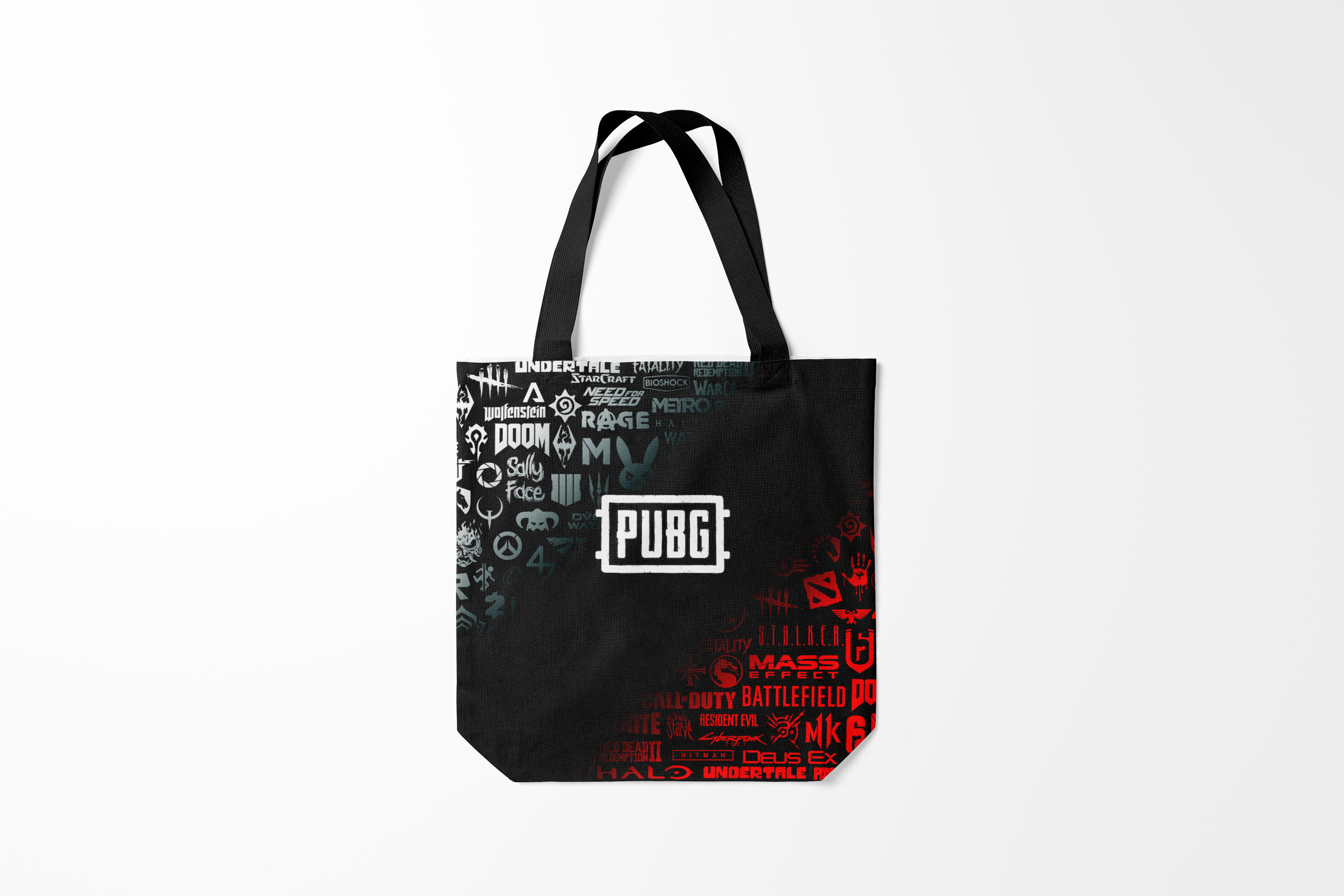 

Сумка шoппер унисекс Burnettie PUBG, черный, PUBG