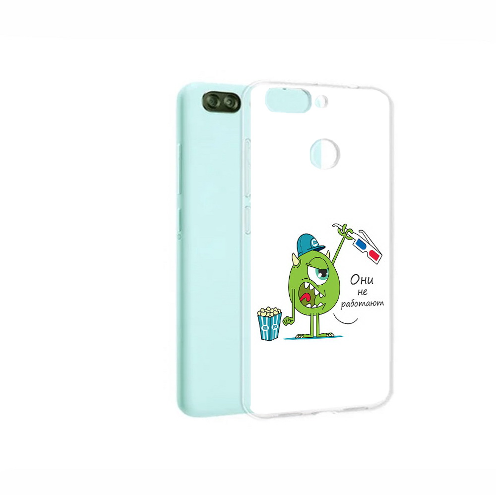 

Чехол MyPads Tocco для ZTE Blade V9 Vita Очки не работают (PT136572.445.129), Прозрачный, Tocco