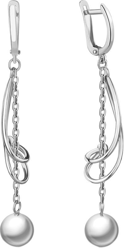 

Серьги женские Aquamarine 32048-S-a из серебра, 32048-S-a