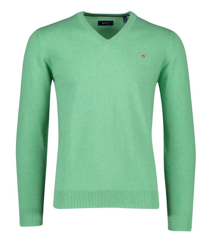 Пуловер мужской GANT 8030552 зеленый 2XL