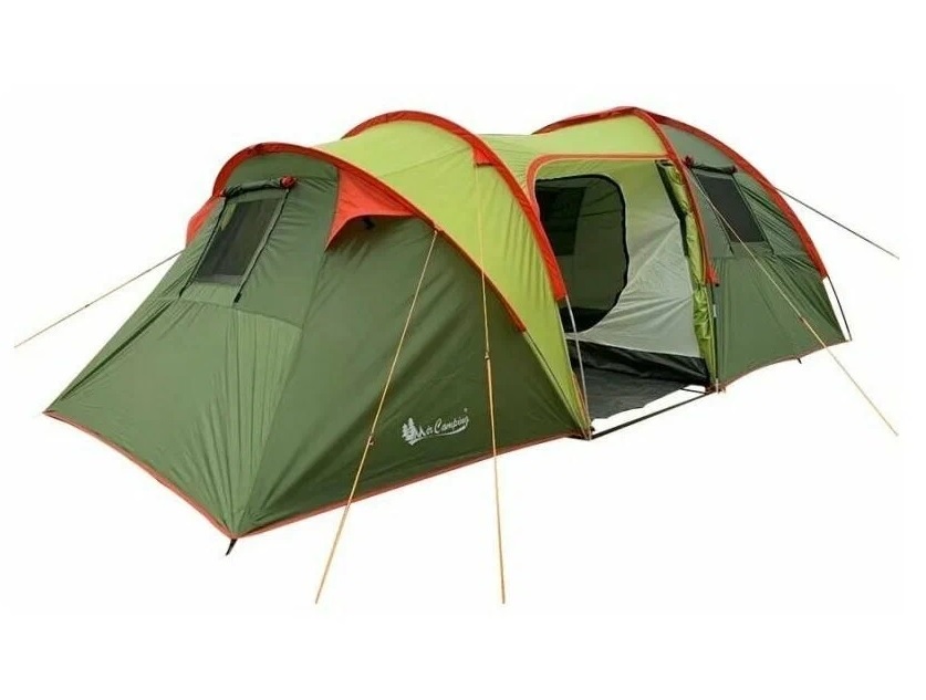 Палатка MirCamping X-ART-1810L, кемпинговая, 6 мест, зеленый