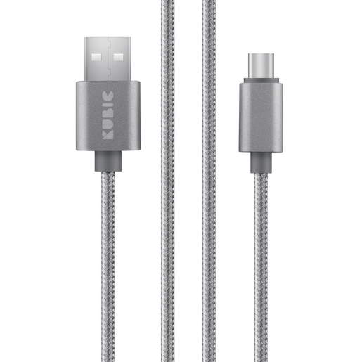Кабель Rombica Kubic C05C Gray, USB - USB Type-C 3м, серый.