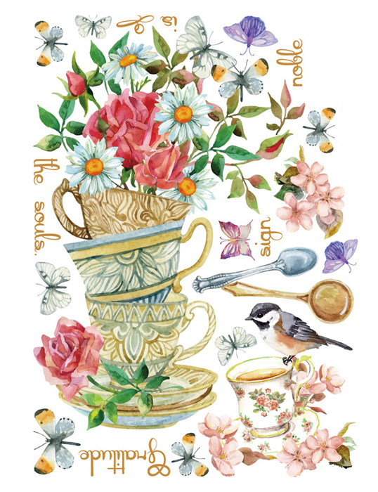 

Интерьерная наклейка Чашечки, Чашечки