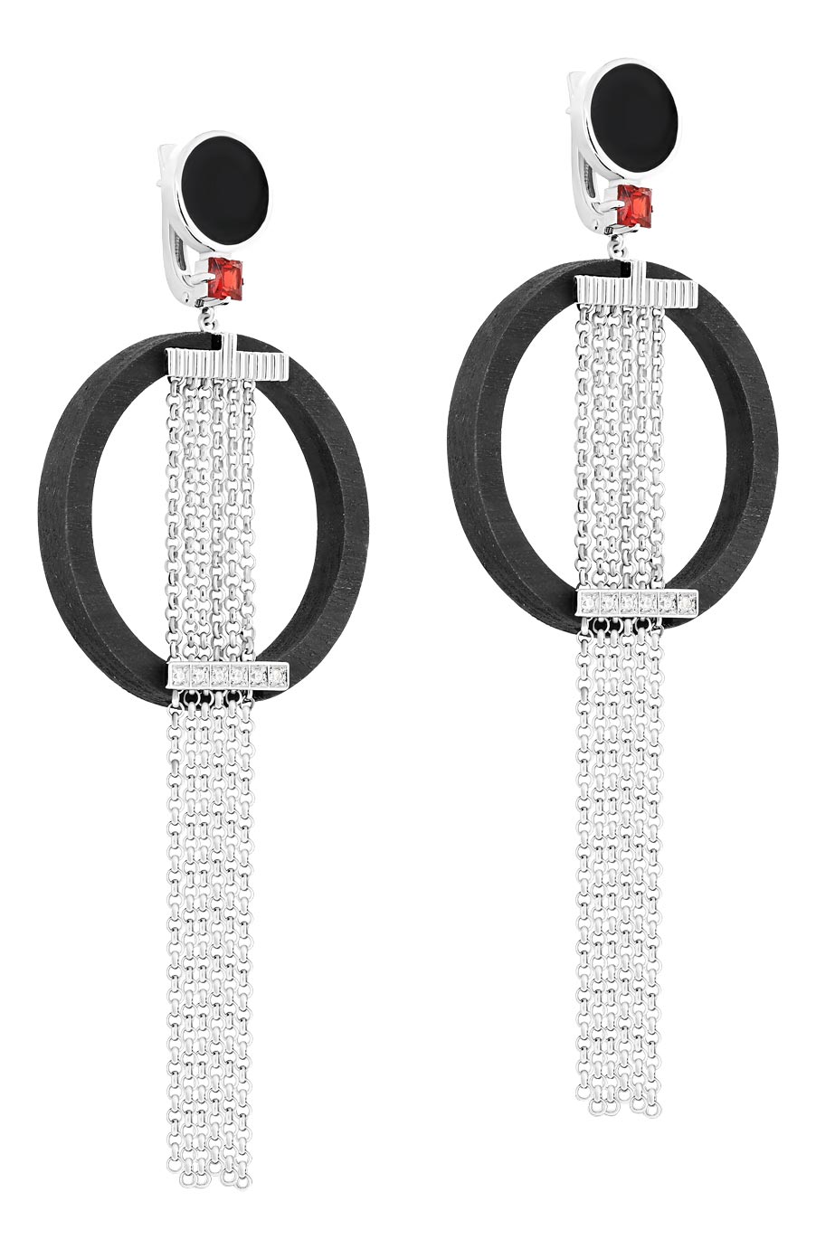 

Серьги женские Kabarovsky 12-337-80002 из серебра, корунд/фианит, 12-337-80002