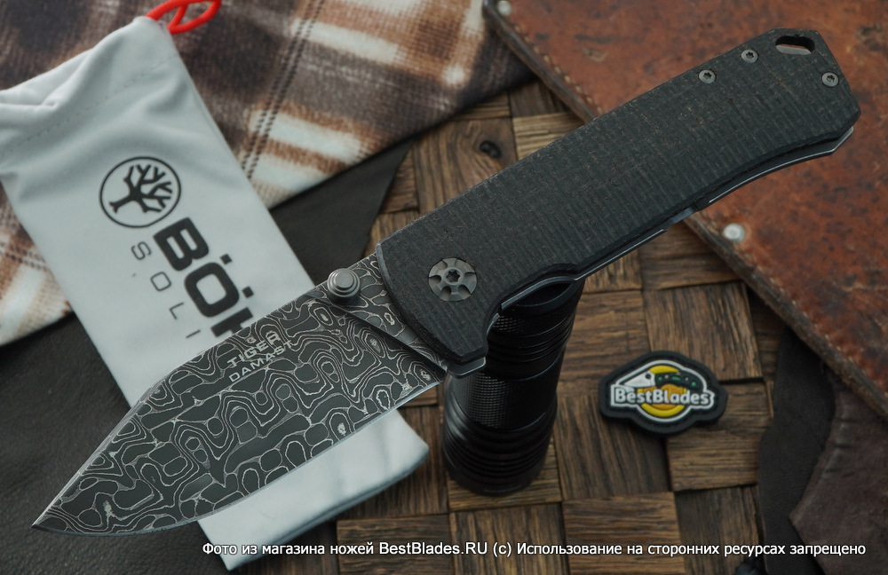 фото Складной нож boker tiger-damascus
