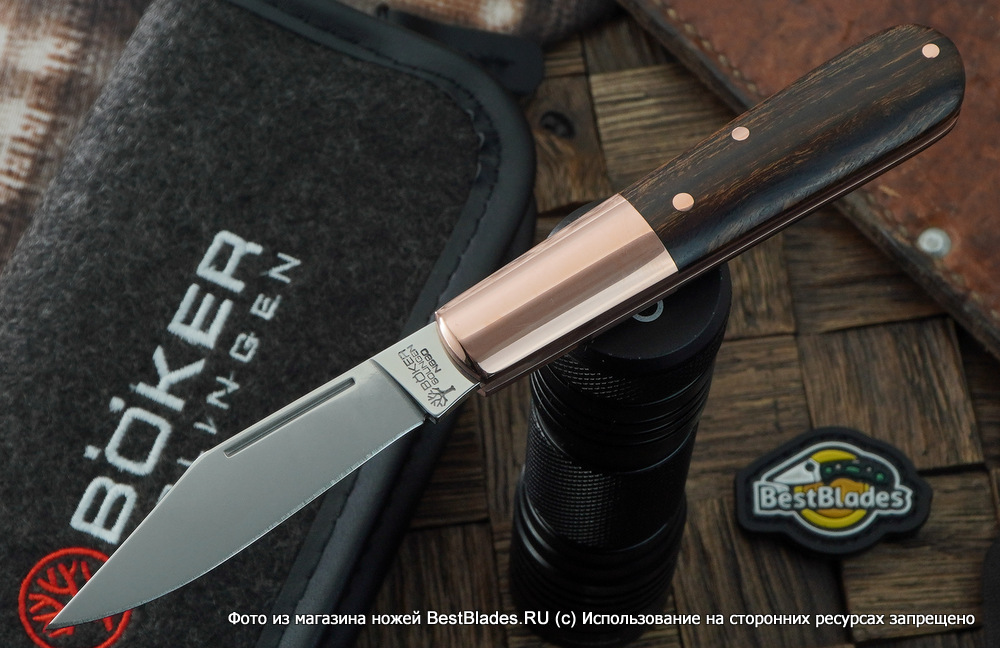 

Классический складной нож Boker Barlow Copper Integral Desert Ironwood, Оранжевый;коричневый, Barlow