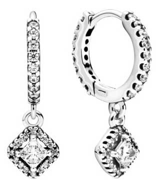 

Серьги женские Pandora 298503C01 из серебра, цирконий, 298503C01