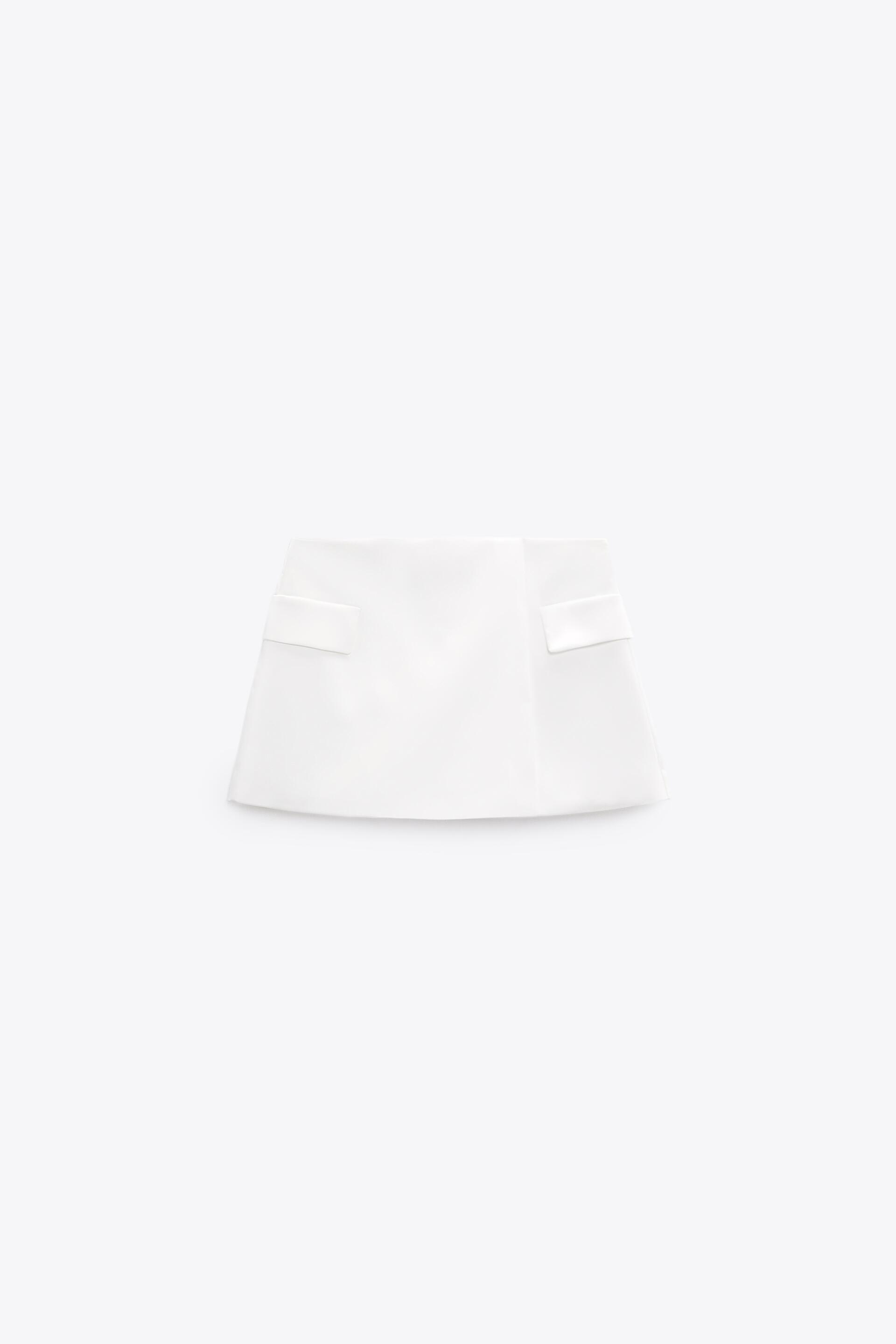 

Шорты женские ZARA 08436543 белые S (доставка из-за рубежа), 08436543