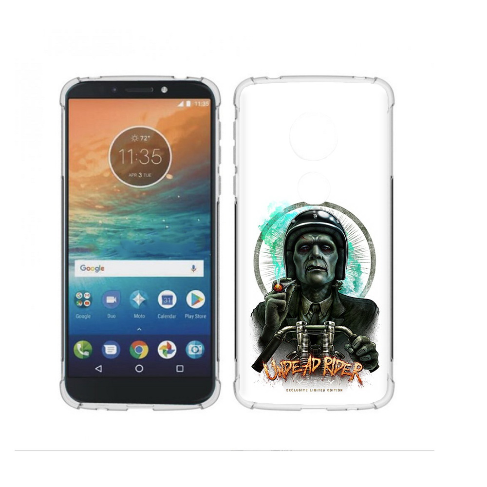

Чехол MyPads Tocco для Motorola Moto G4 Play зеленый мужчина с сигаретой на мотоцикле, Прозрачный, Tocco