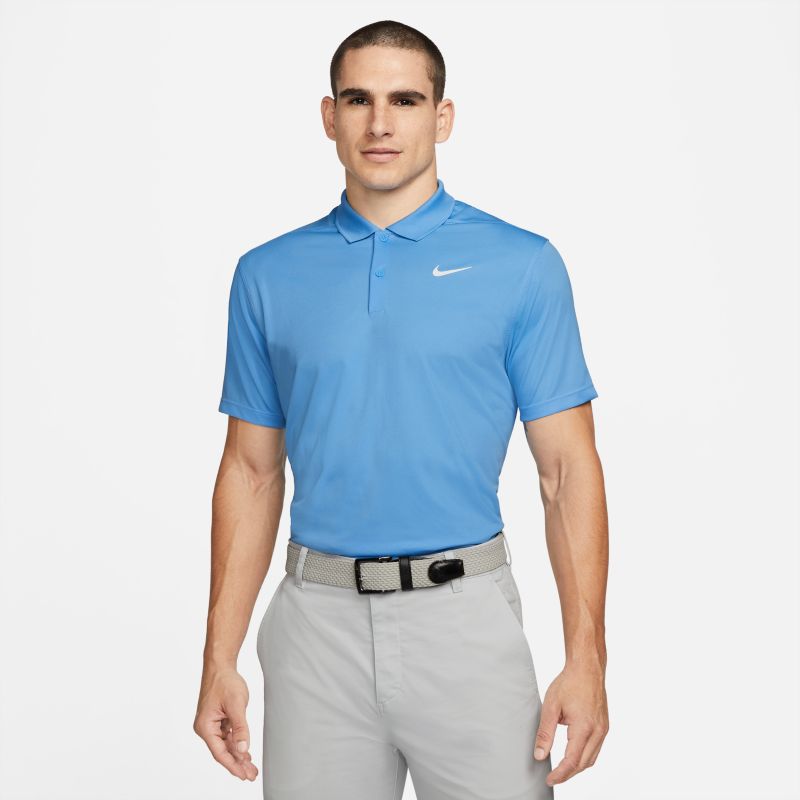 Футболка мужская Nike M NK DF VCTRY SOLID POLO голубая L