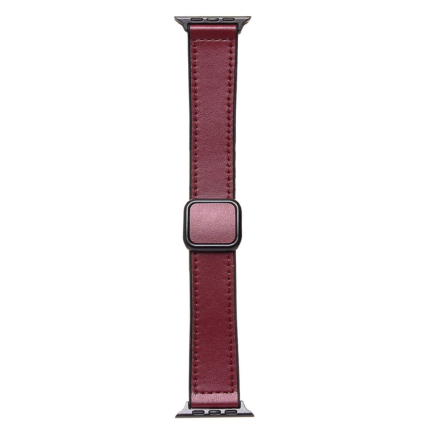 Ремешок для Watch 38/40/41 mm Square buckle экокожа <бордовый> 600022790863