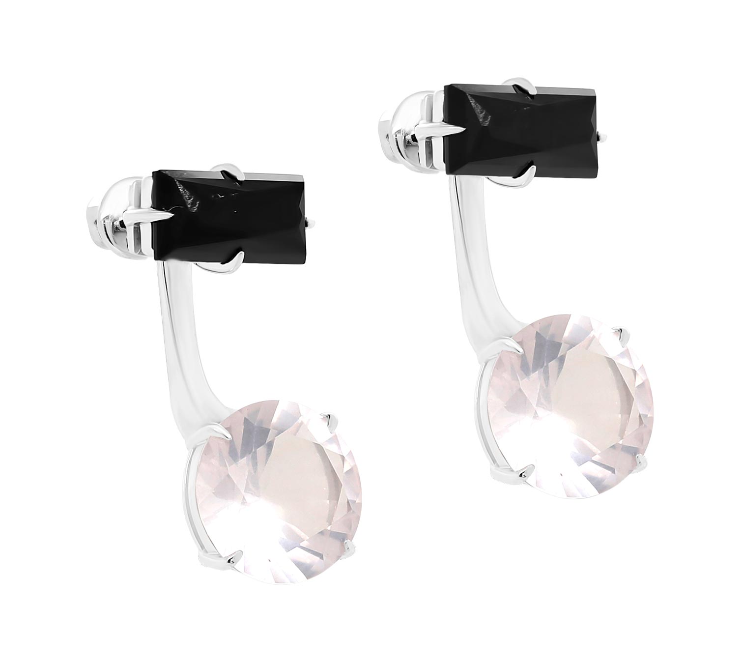 

Серьги женские Kabarovsky 12-309-0100 из серебра, оникс/кварц, 12-309-0100