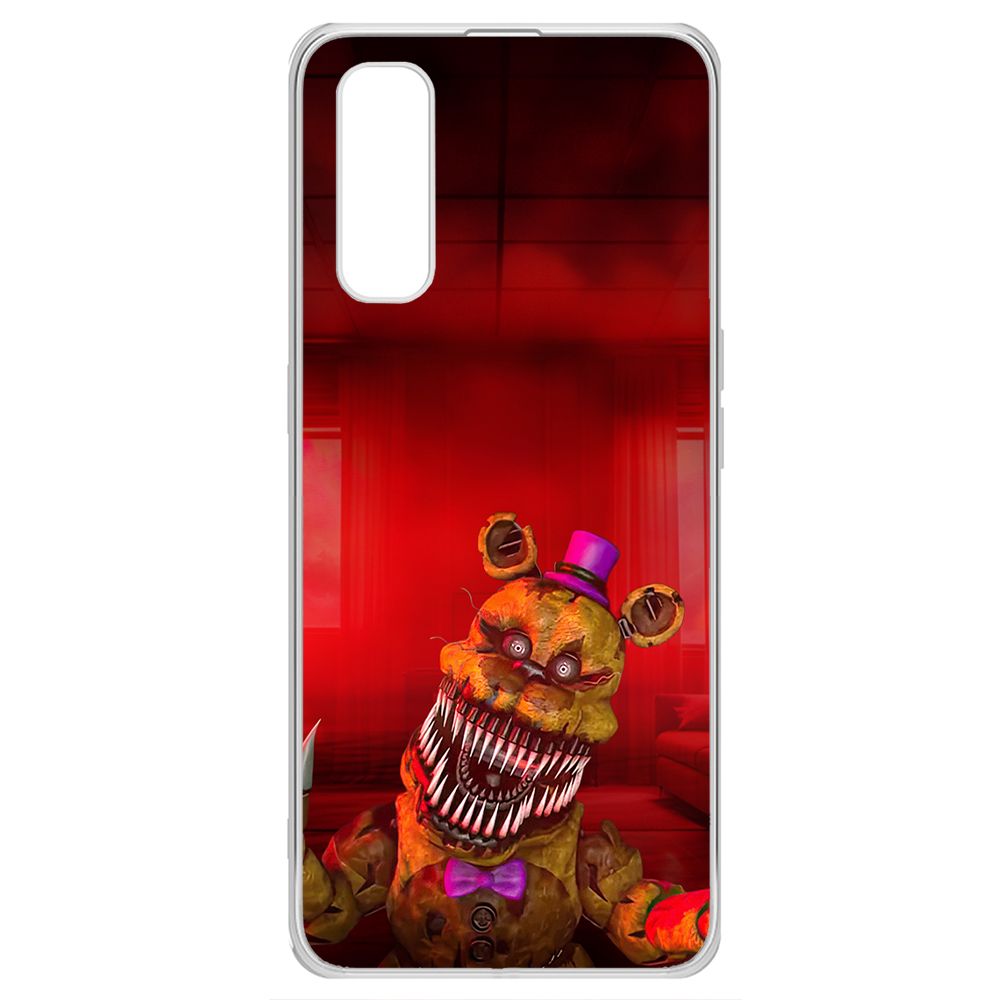 

Чехол-накладка Krutoff Clear Case ФНАФ - Фредди атакует для Oppo Find X2, Прозрачный