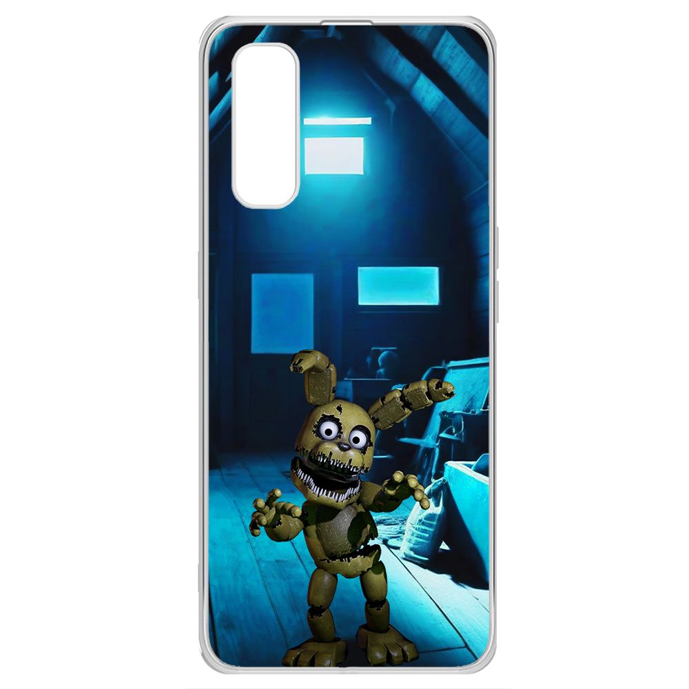 

Чехол-накладка Krutoff Clear Case ФНАФ - Плюштрап для Oppo Find X2, Прозрачный