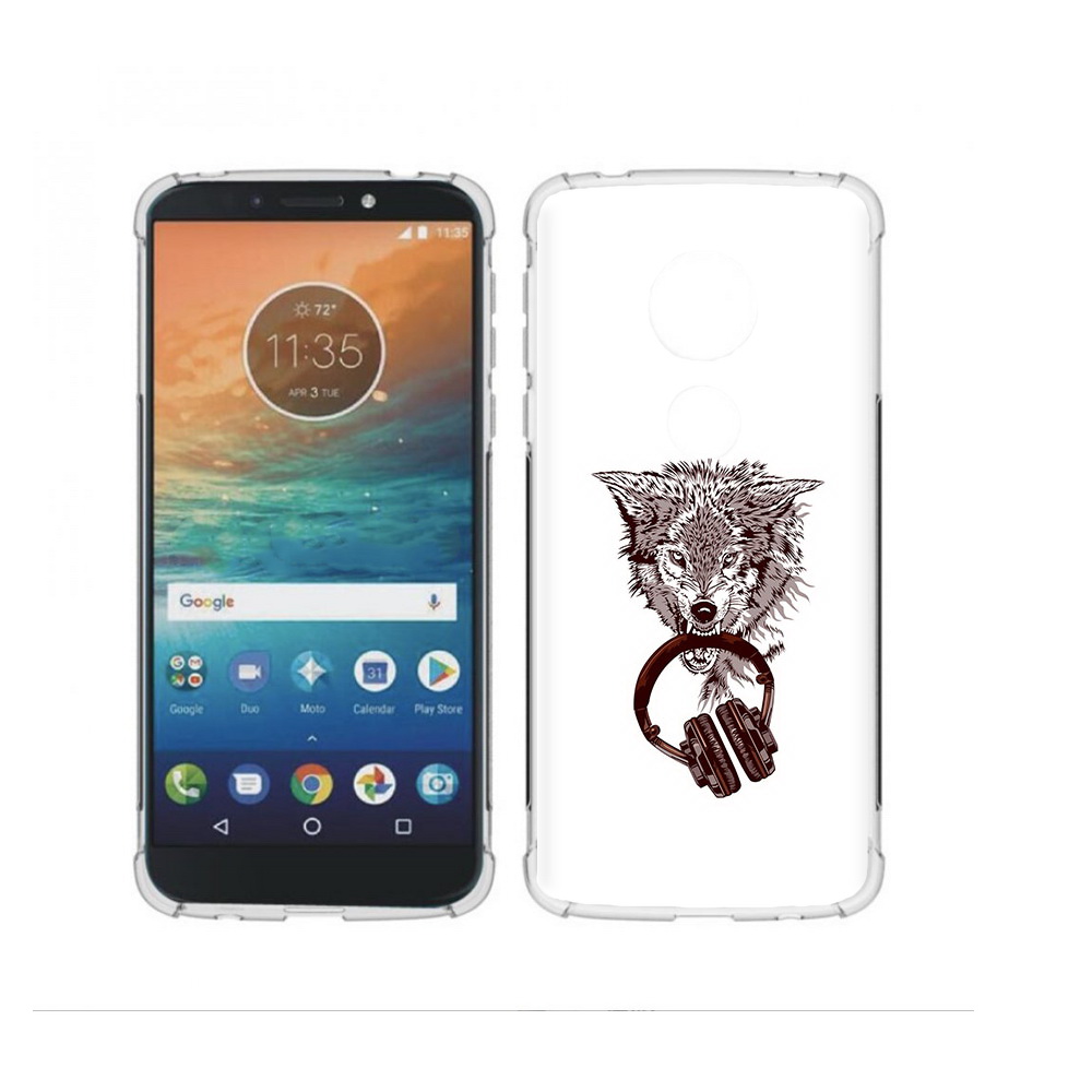 

Чехол MyPads Tocco для Motorola Moto G4 Play дикий волк (PT115793.374.325), Прозрачный, Tocco