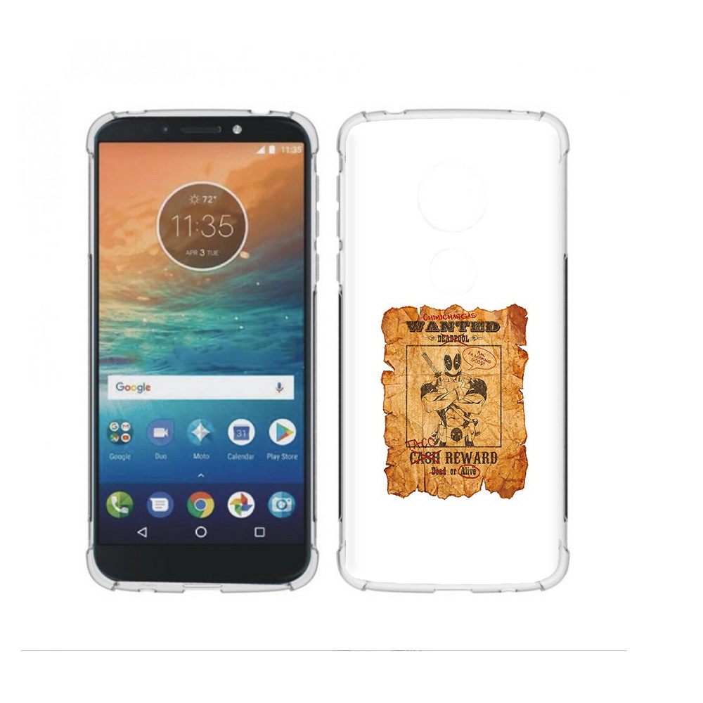 

Чехол MyPads Tocco для Motorola Moto G4 Play дедпул (PT115793.374.317), Прозрачный, Tocco
