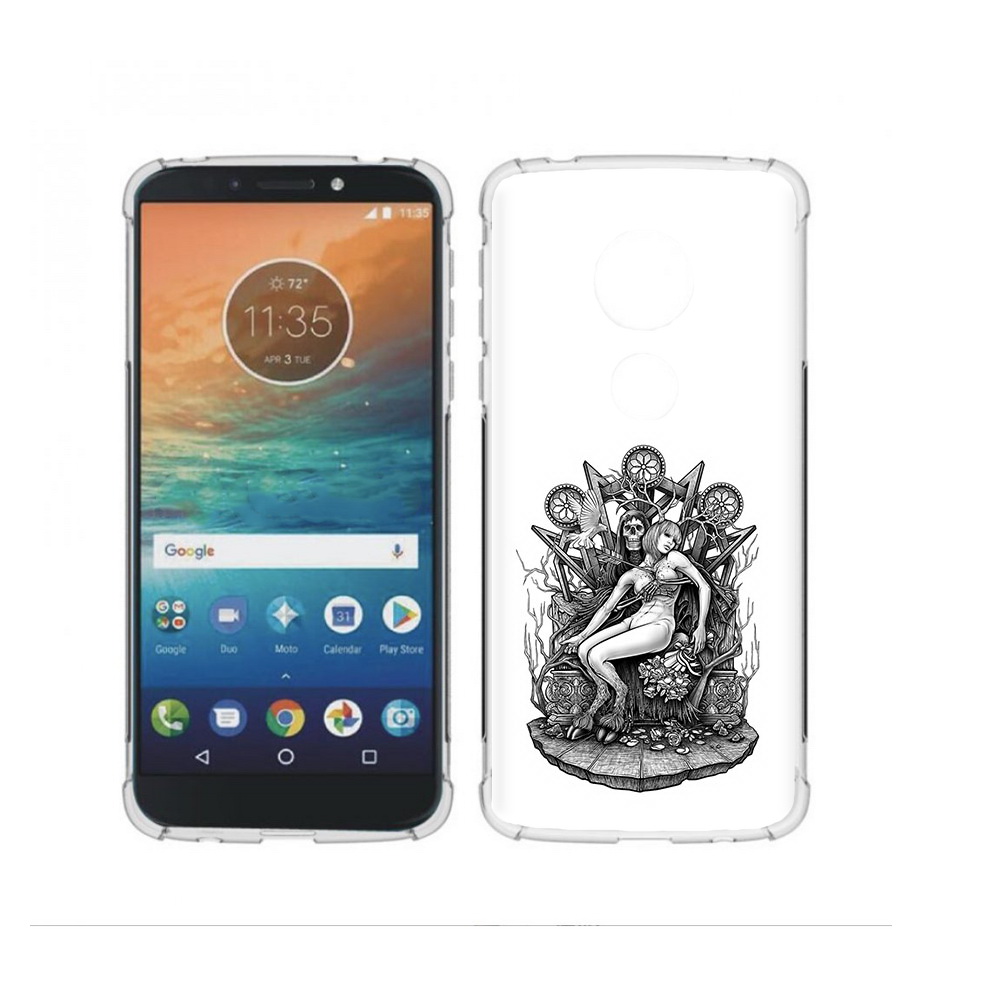 

Чехол MyPads Tocco для Motorola Moto G4 Play девушка на троне (PT115793.374.309), Прозрачный, Tocco