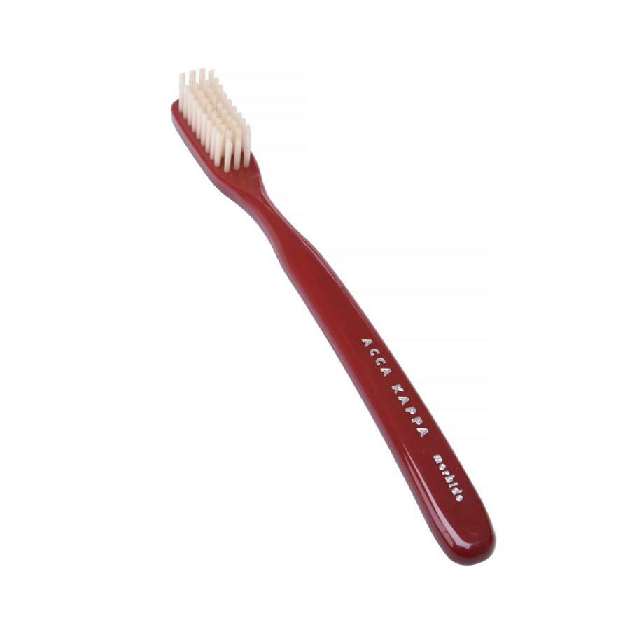 фото Зубная щетка acca kappa с натуральной щетиной средней жесткости цвет venetian red