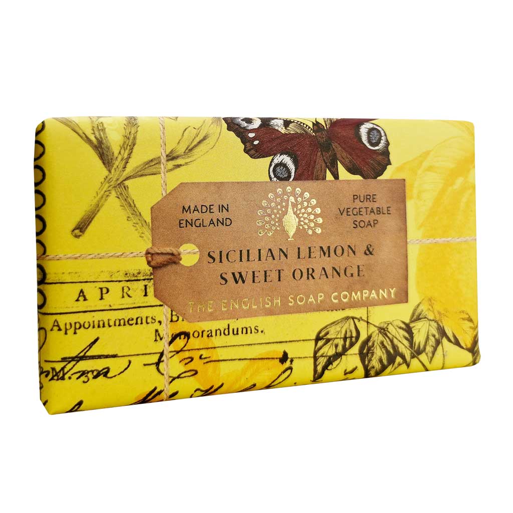 

Подарочное юбилейное мыло The English Soap Company Сицилийский лимон и апельсин 190 г, Сицилийский лимон и апельсин