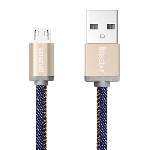 Кабель Plusus LifeStar microUSB, 1м, синий