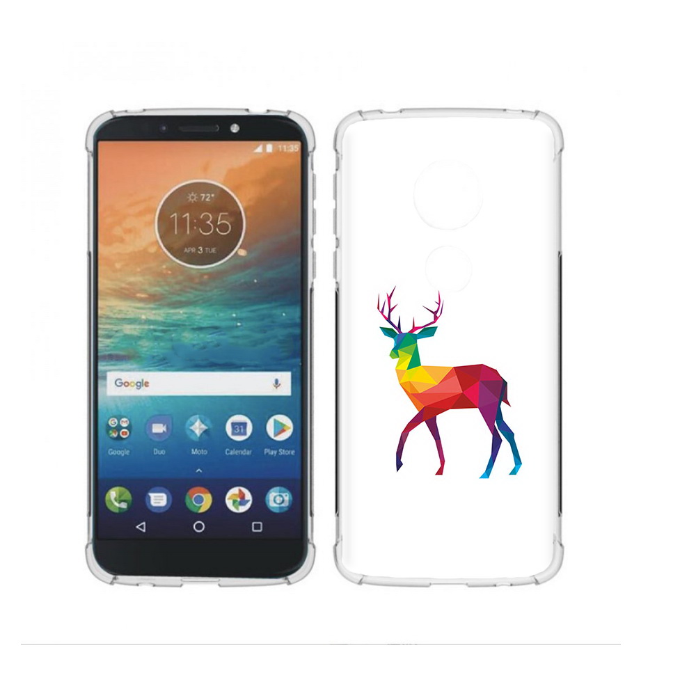 

Чехол MyPads Tocco для Motorola Moto G4 Play геометрический олень (PT115793.374.286), Прозрачный, Tocco