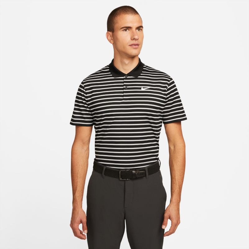 Футболка мужская Nike M NK DF VCTRY STRIPE POLO черная XS 4724₽