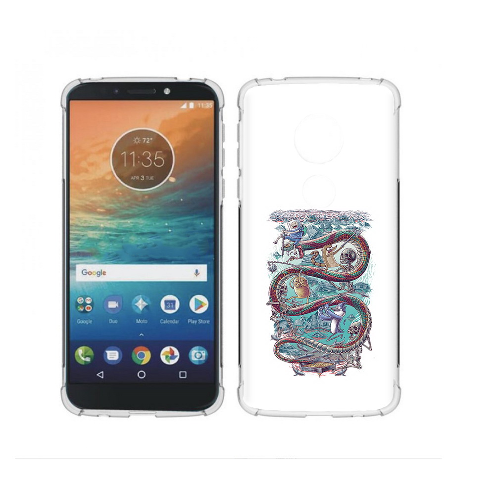 

Чехол MyPads Tocco для Motorola Moto G4 Play время приключений страшилка, Прозрачный, Tocco