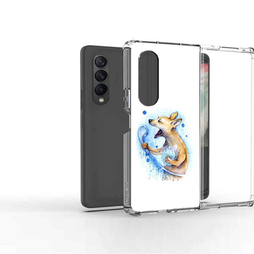 

Чехол MyPads Tocco для Samsung Galaxy Z Fold 3 пение в душе, Прозрачный, Tocco