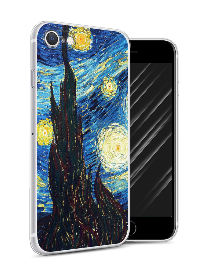 

Чехол Awog на Apple iPhone 7 / Айфон 7 "Ван Гог Звездная ночь", Разноцветный, 10650-9