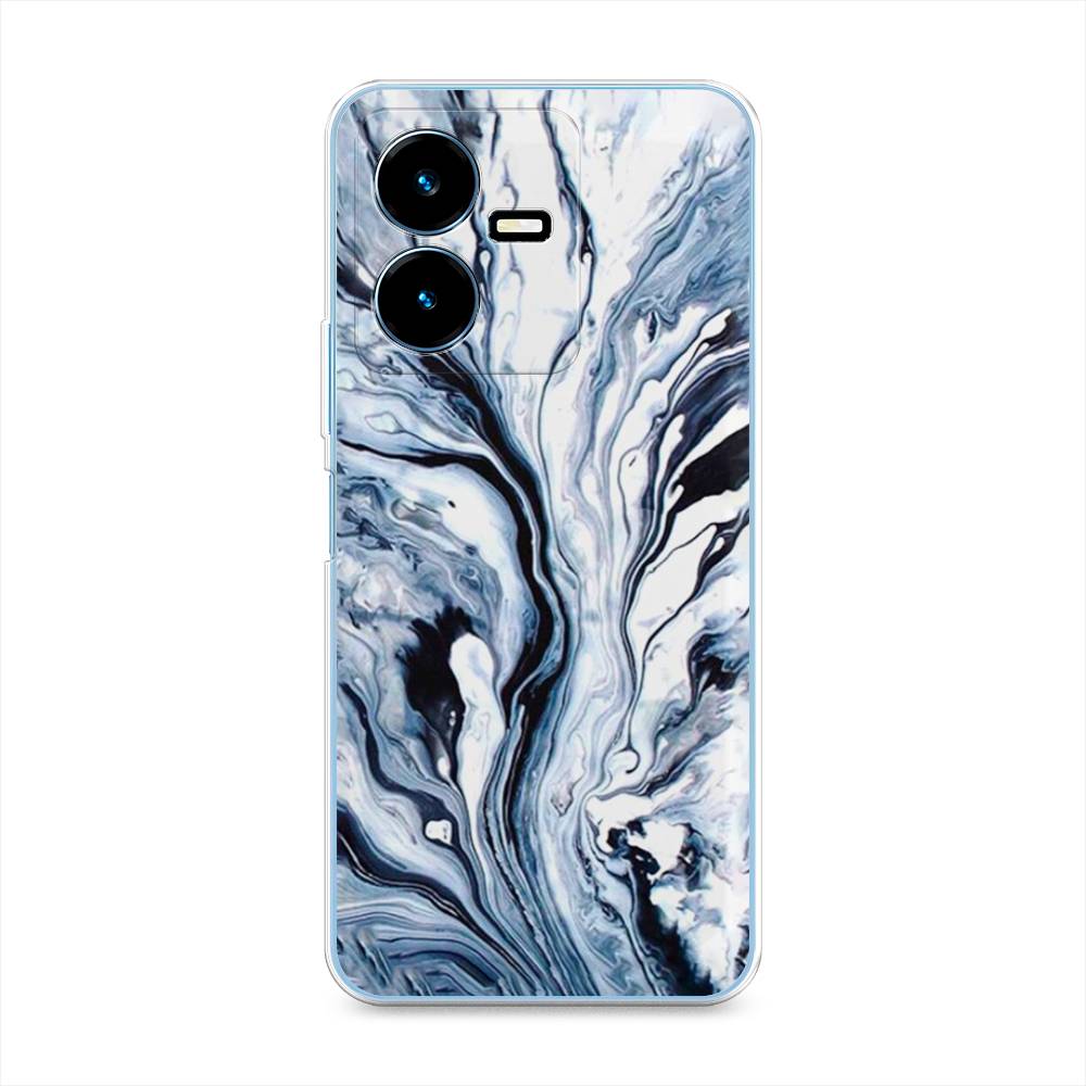 

Чехол Awog на Vivo Y22 / Виво Y22 "Голубой минерал мрамор", 267550-3