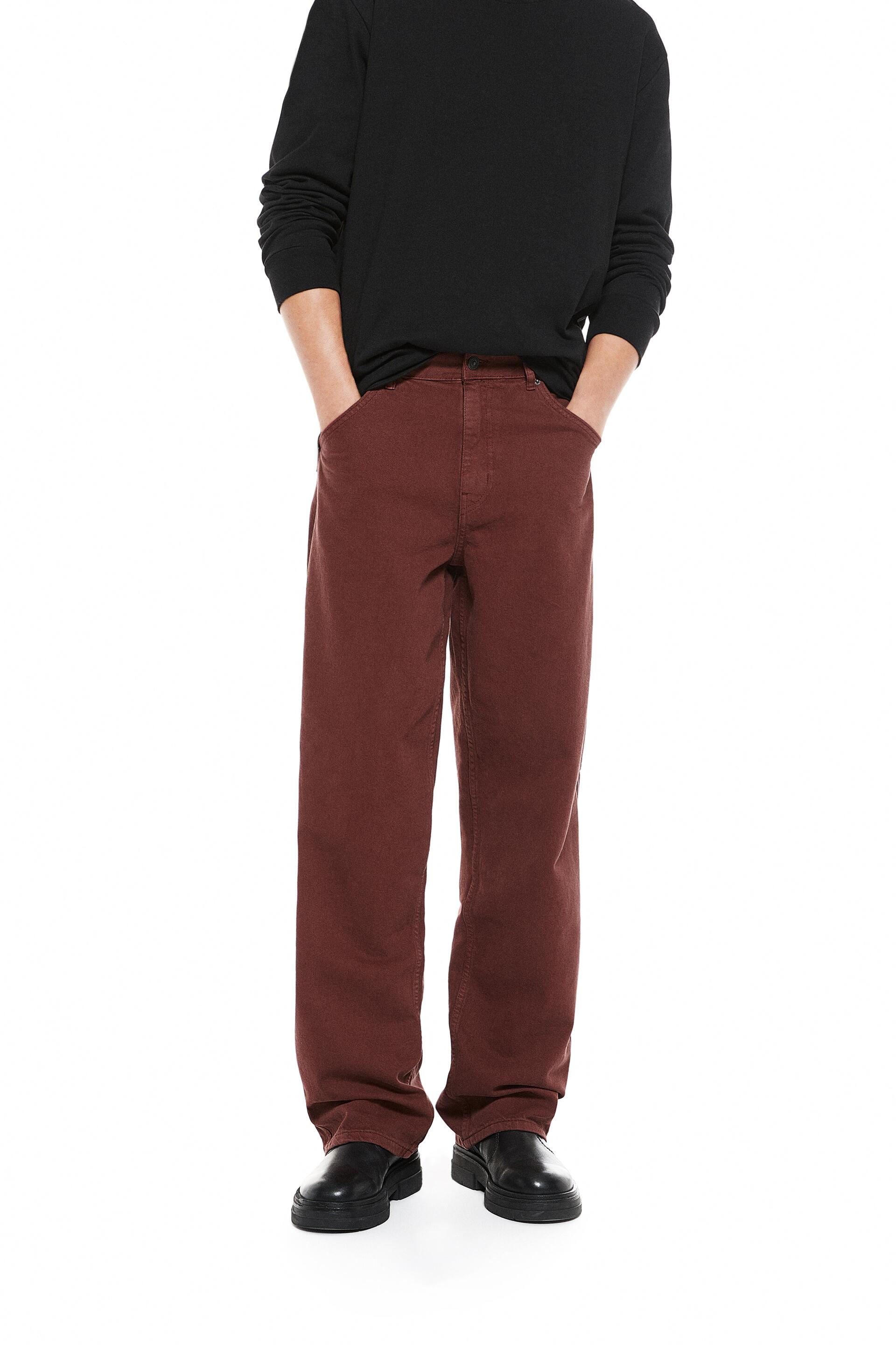 

Джинсы мужские ZARA 00840387 бордовые 42 (доставка из-за рубежа), 00840387