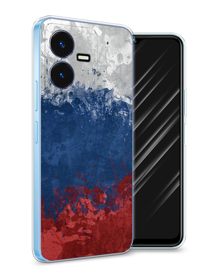 

Чехол Awog на Vivo Y22 / Виво Y22 "Флаг России неровный", Белый;синий;красный, 267550-5