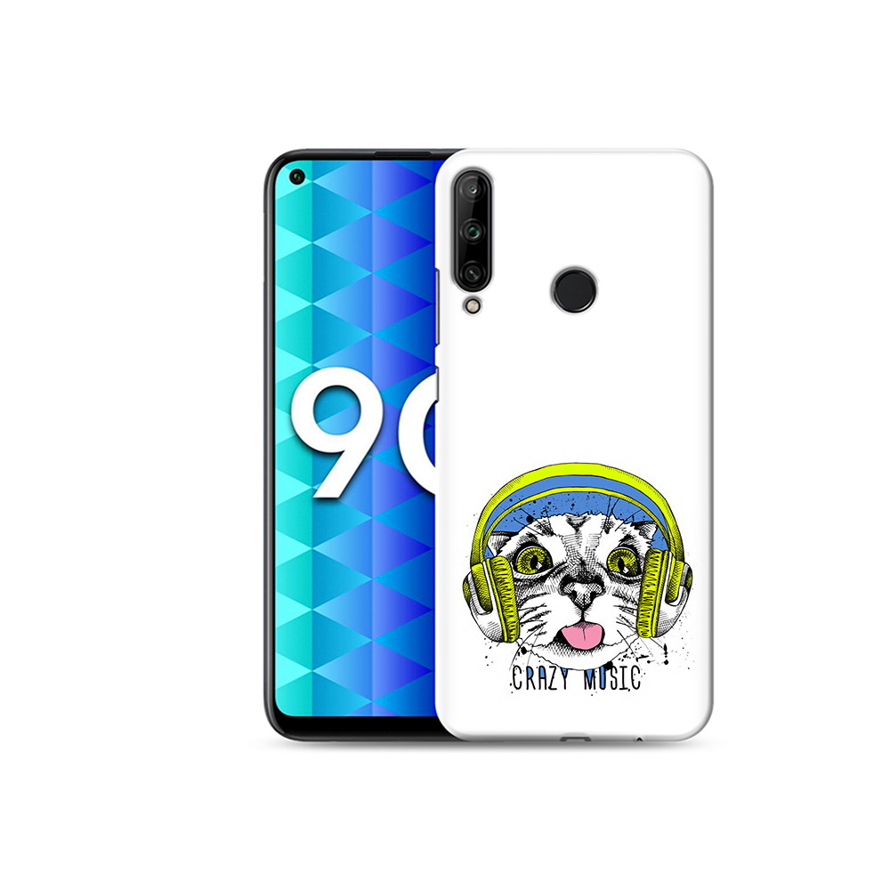 

Чехол MyPads Tocco для Honor 9C кошка в наушниках рисунок (PT149389.41.403), Tocco