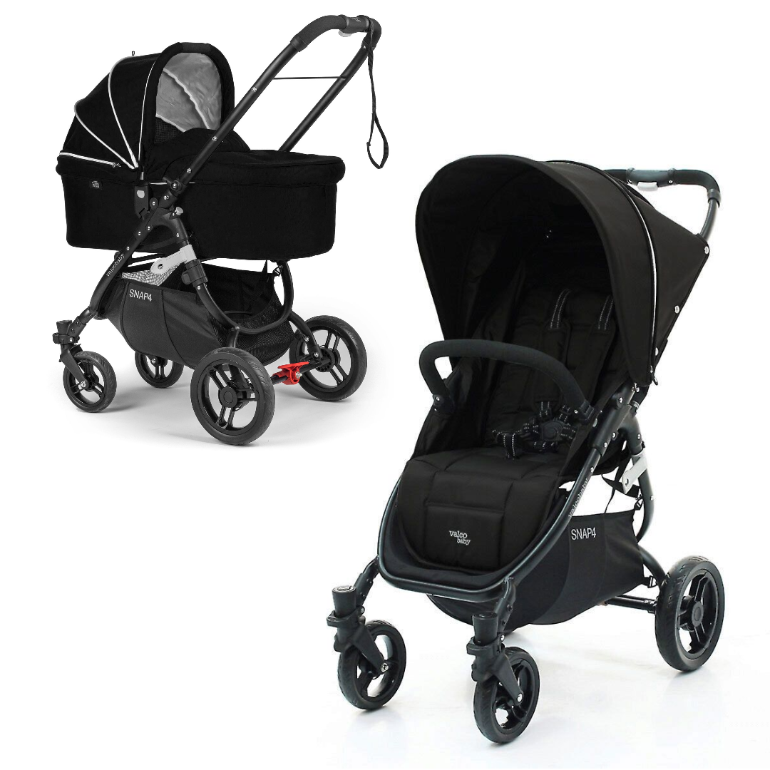 Универсальная коляска Valco Baby Snap 4 (2 в 1), Coal Black, цвет шасси черный коляска детская cybex priam iv коляска 2 в 1 шасси iv chrome black peach pink