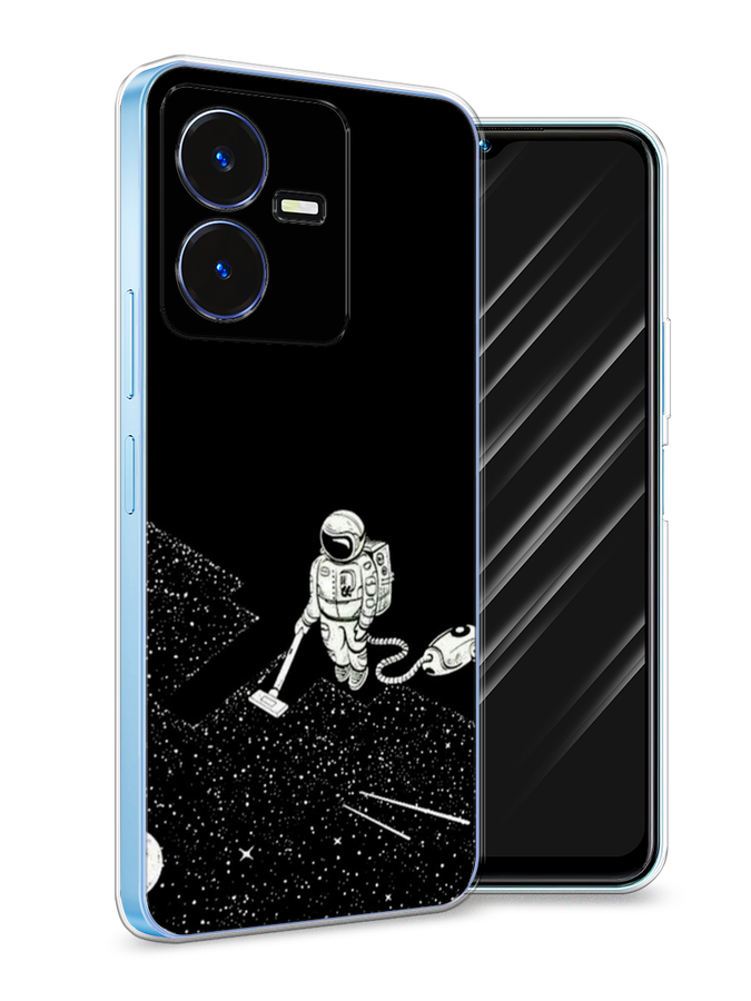 

Чехол Awog на Vivo Y22 / Виво Y22 "Космонавт с пылесосом", Белый, 267550-4