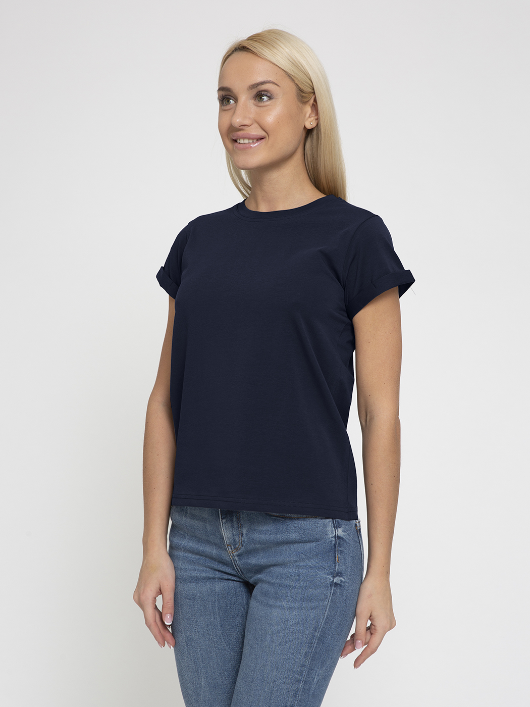 

Футболка женская Lunarable ktsh001_c31 синяя XS, Синий, ktsh001_c31