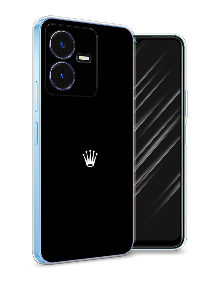 

Чехол Awog на Vivo Y22 / Виво Y22 "Белая корона на черном фоне", Черный, 267550-7