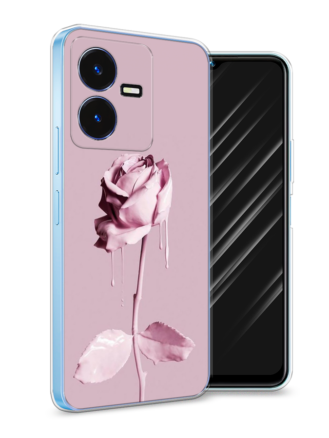 

Чехол Awog на Vivo Y22 / Виво Y22 "Роза в краске", Белый;розовый, 267550-8