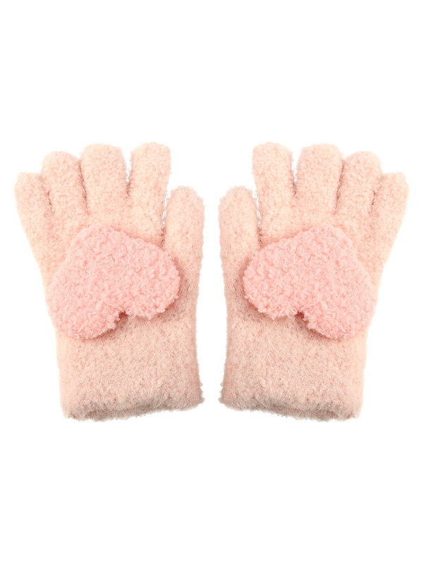 Перчатки детские Little Mania ZW-ANG93, нежно-розовый, 12