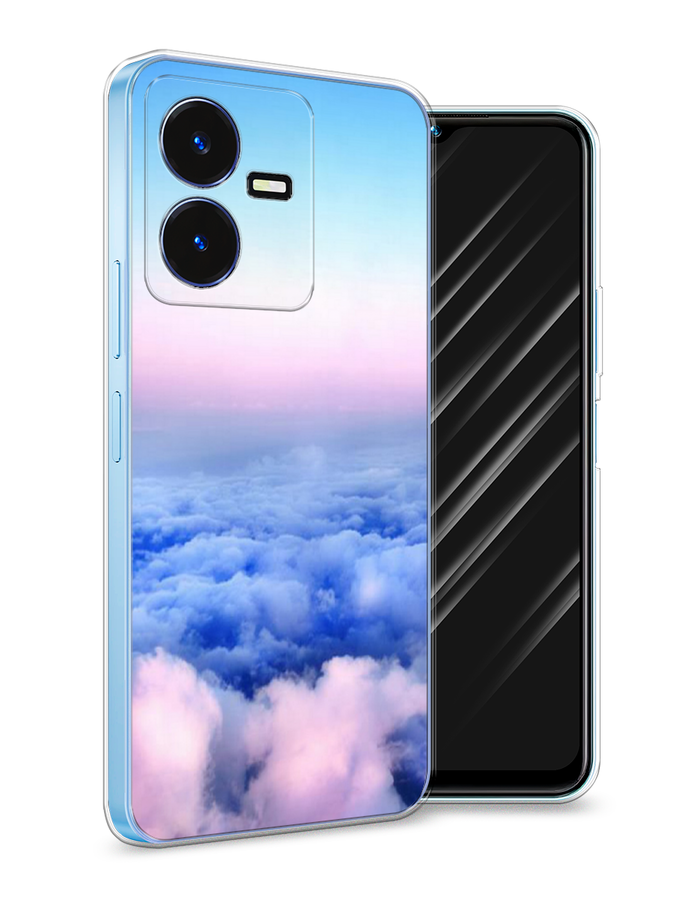 

Чехол Awog на Vivo Y22 / Виво Y22 "Облака", Голубой;розовый, 267550-4