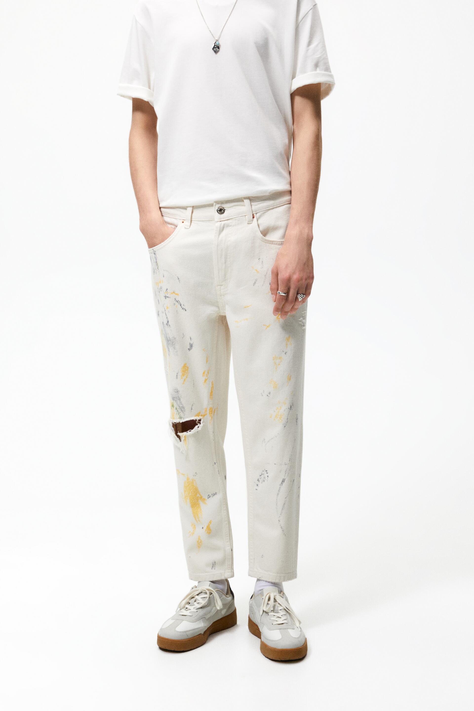 

Джинсы мужские ZARA 00840312 белые 42 (доставка из-за рубежа), 00840312